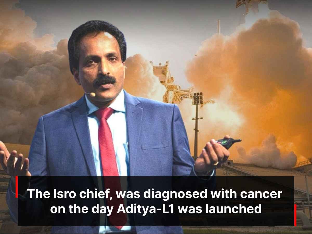 S Somnath, the Isro chief, was diagnosed with cancer on the day Aditya-L1 was launched.